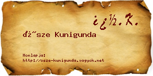 Ősze Kunigunda névjegykártya